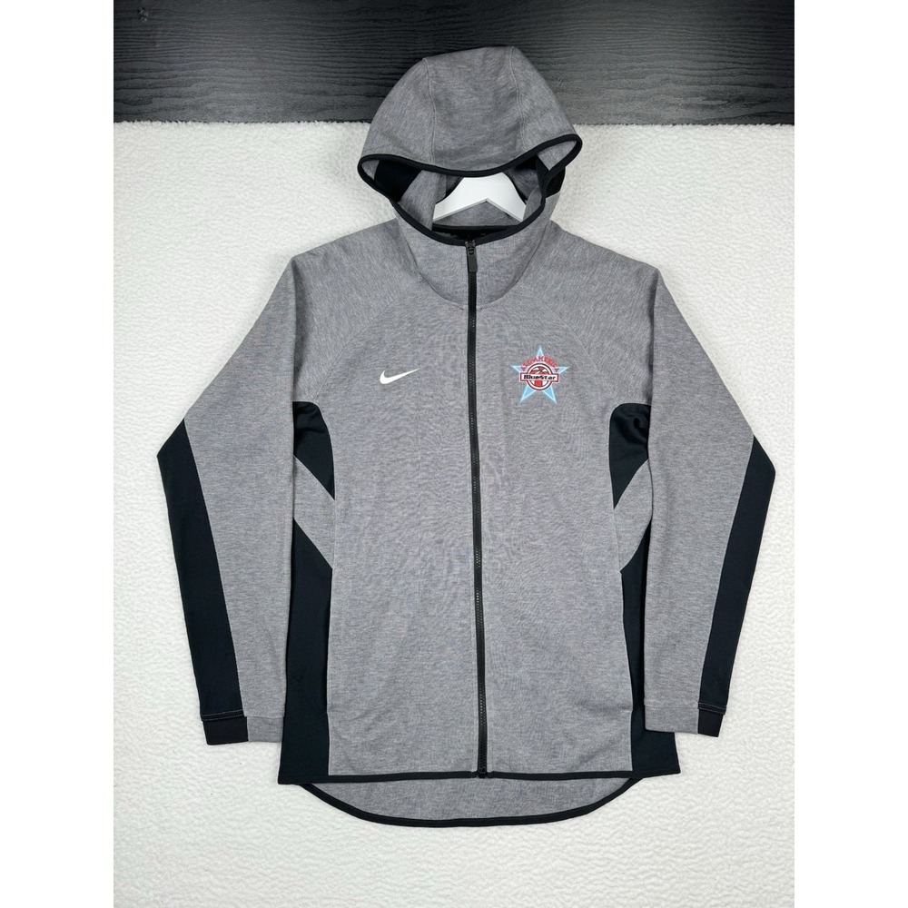 NIKE BASKETBALL MEN'S DRI-FIT FULL ZIP HOODIE - Small - All American Blue Star